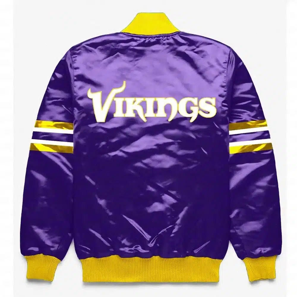 Minnesota Vikings Button Down Purple Jacket