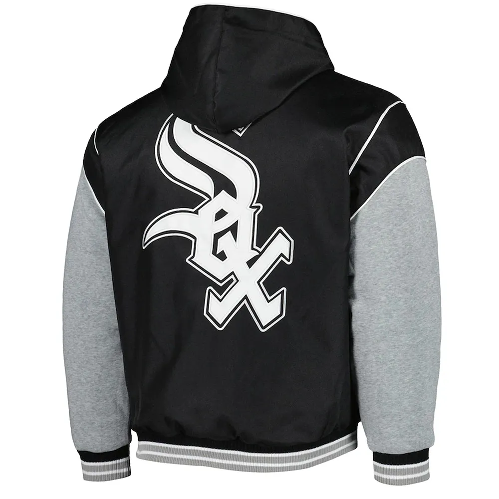 Chicago White Sox Black and Gray Hoodie Jacket