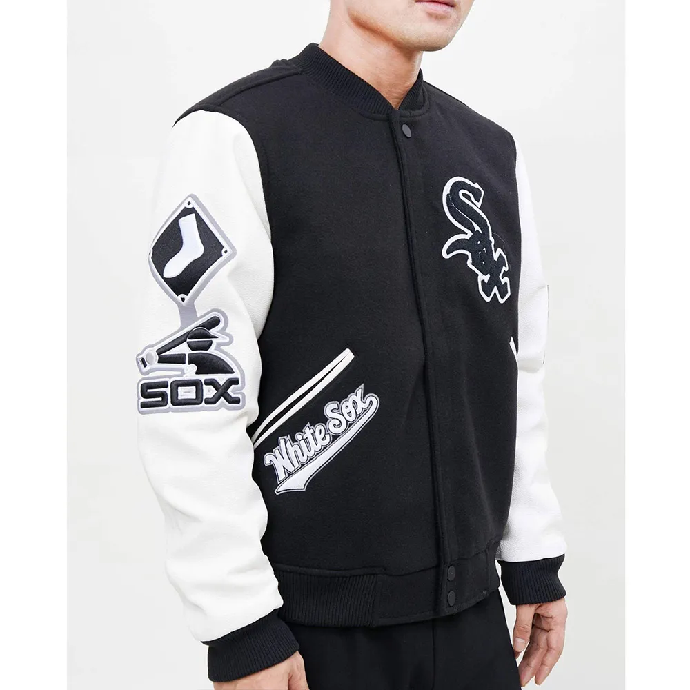 Chicago White Sox Letterman White/Black Jacket