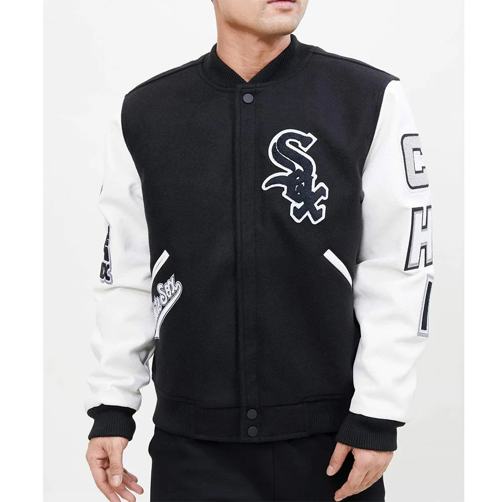 Chicago White Sox Letterman White/Black Jacket