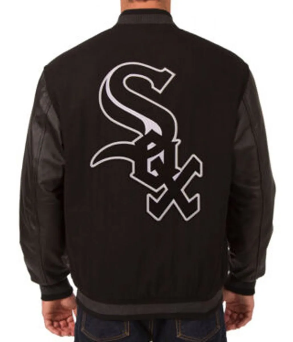 Letterman Chicago White Sox Wool/Leather Back Jacket