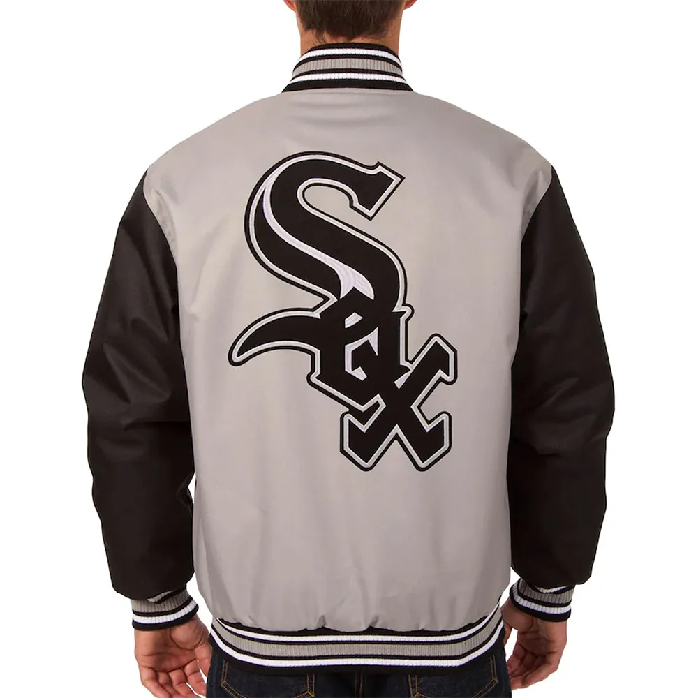 Gray/Black Chicago White Sox Poly Twill Jacket