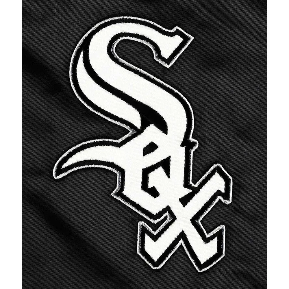 Chicago White Sox Pick & Roll Black Satin Jacket