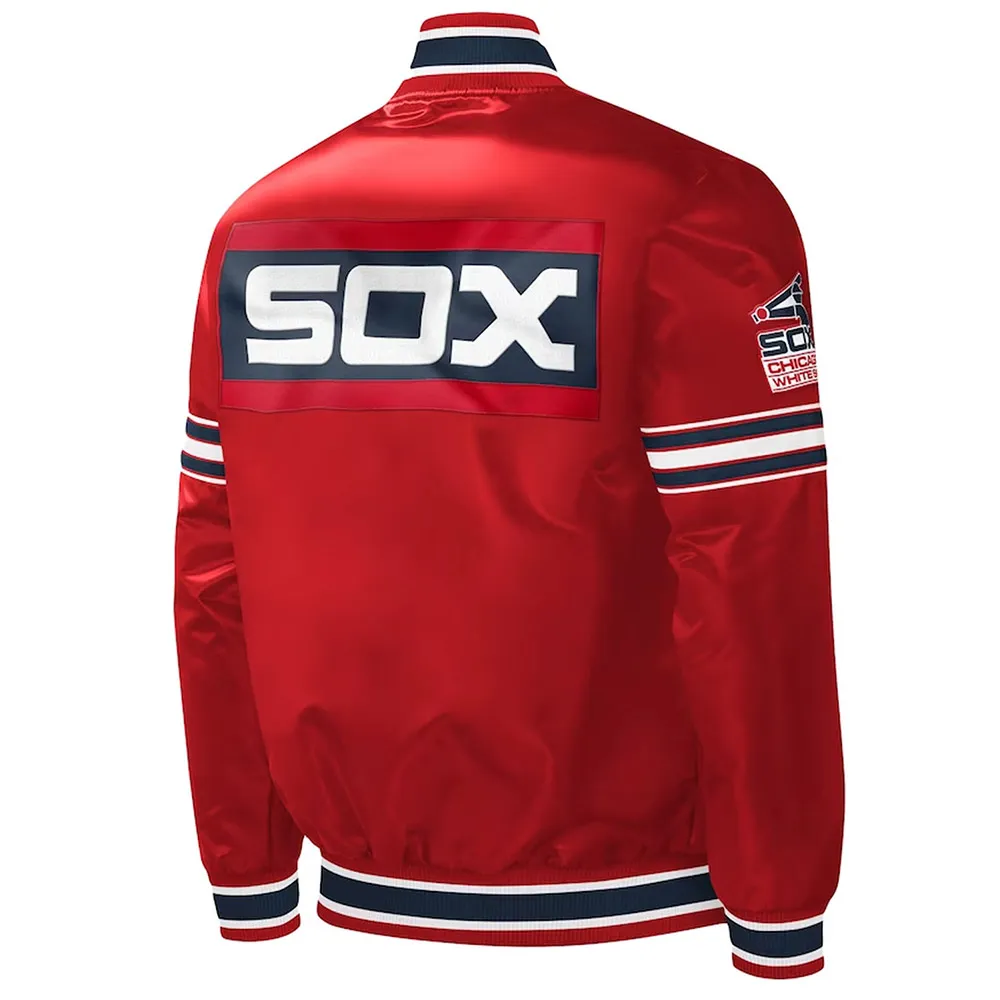 Slider Chicago White Sox Varsity Red Satin Jacket